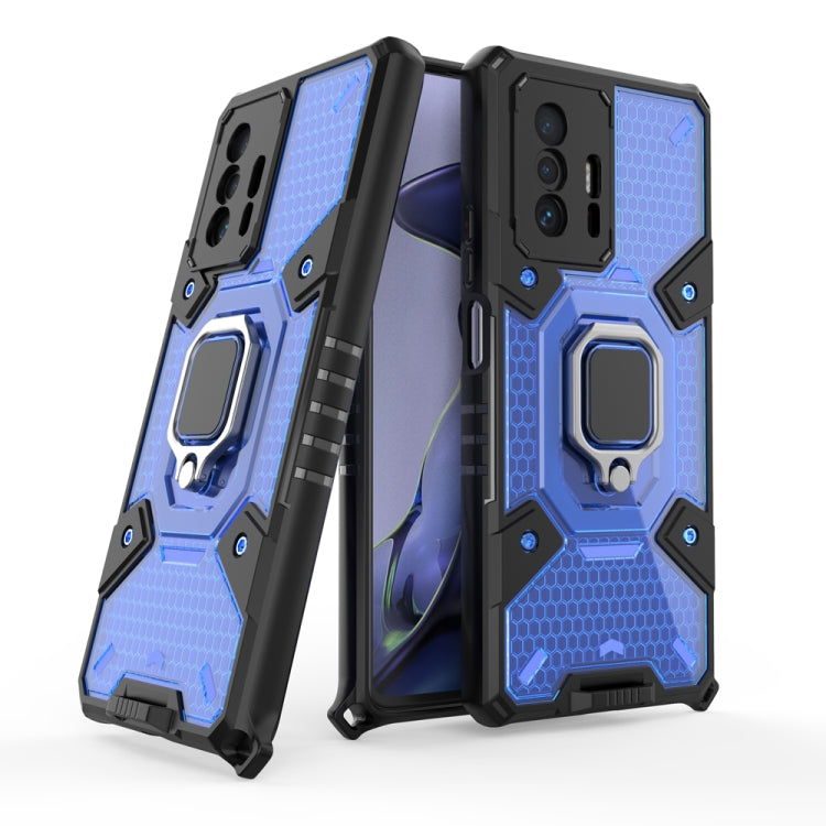 For Xiaomi Mi 11T / 11T Pro Space PC+TPU Shockproof Case with Ring Holder