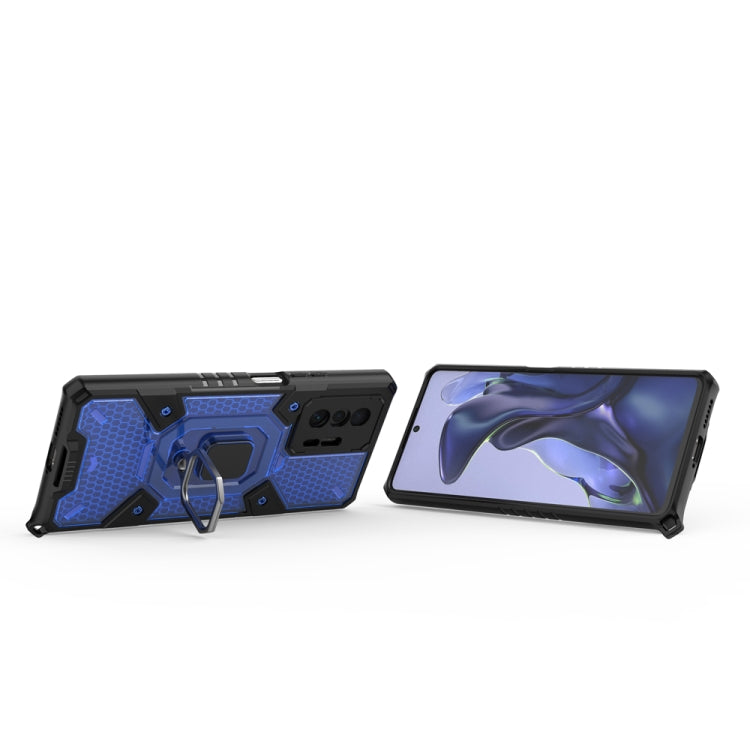 For Xiaomi Mi 11T / 11T Pro Space PC+TPU Shockproof Case with Ring Holder