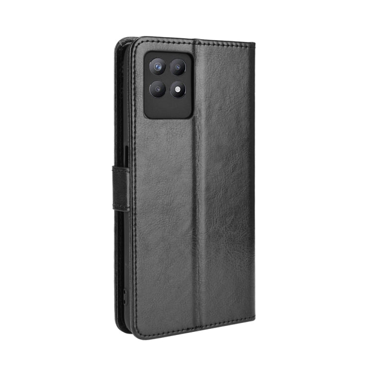 For OPPO Realme 8i Crazy Horse Texture Horizontal Flip Leather Case with Holder & Card Slots & Lanyard