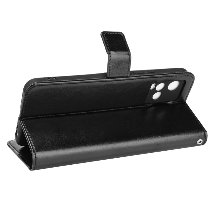 For vivo Y33s / Y21 / Y21s Crazy Horse Texture Horizontal Flip Leather Case with Holder & Card Slots & Lanyard