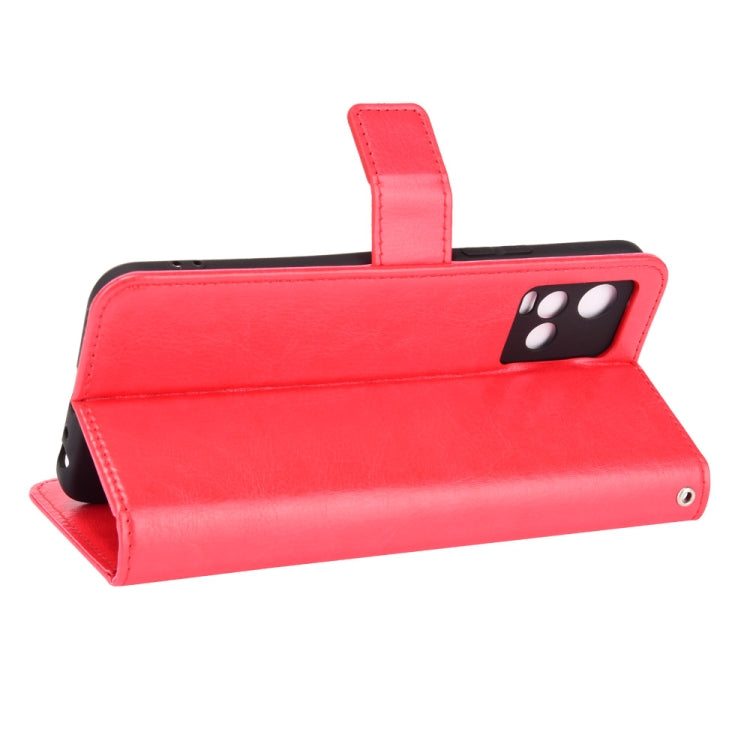 For vivo Y33s / Y21 / Y21s Crazy Horse Texture Horizontal Flip Leather Case with Holder & Card Slots & Lanyard