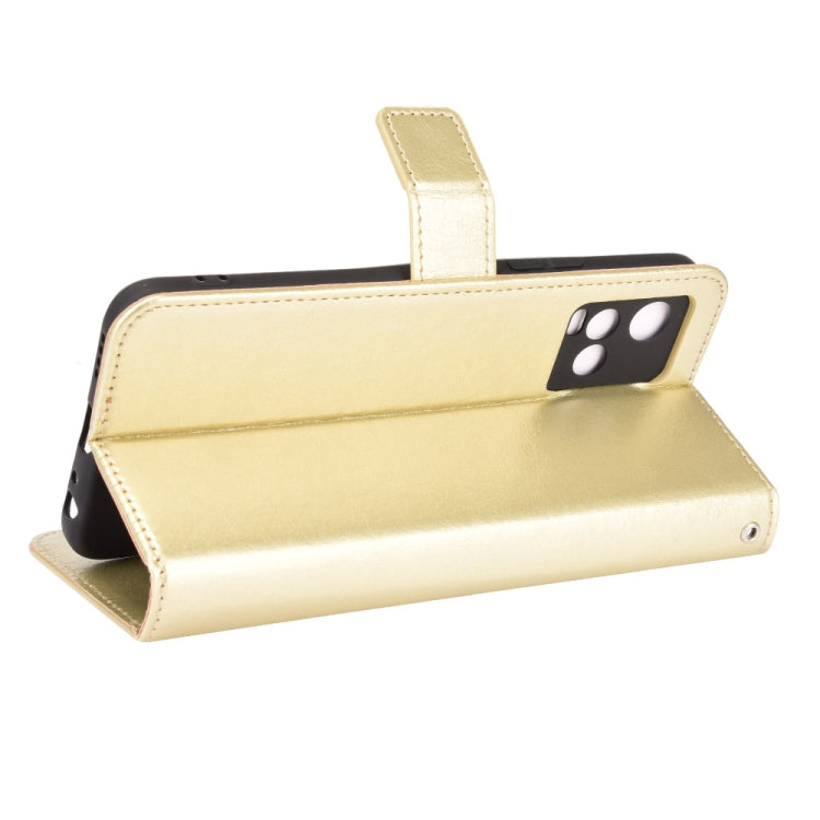 For vivo Y33s / Y21 / Y21s Crazy Horse Texture Horizontal Flip Leather Case with Holder & Card Slots & Lanyard