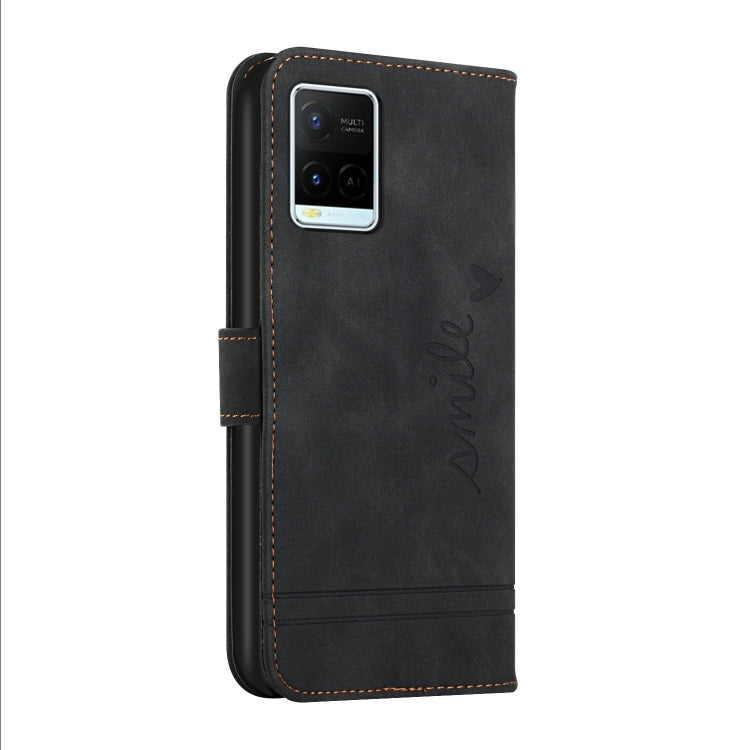 For vivo Y21 Retro Skin Feel Horizontal Flip Soft TPU + PU Leather Case