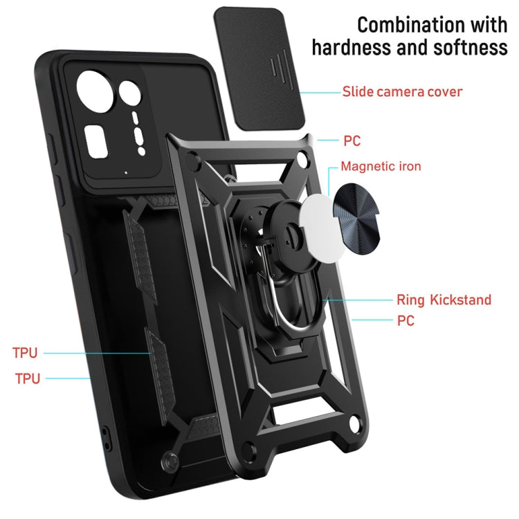 For Xiaomi Mix 4 Sliding Camera Cover Design TPU+PC Protective Case