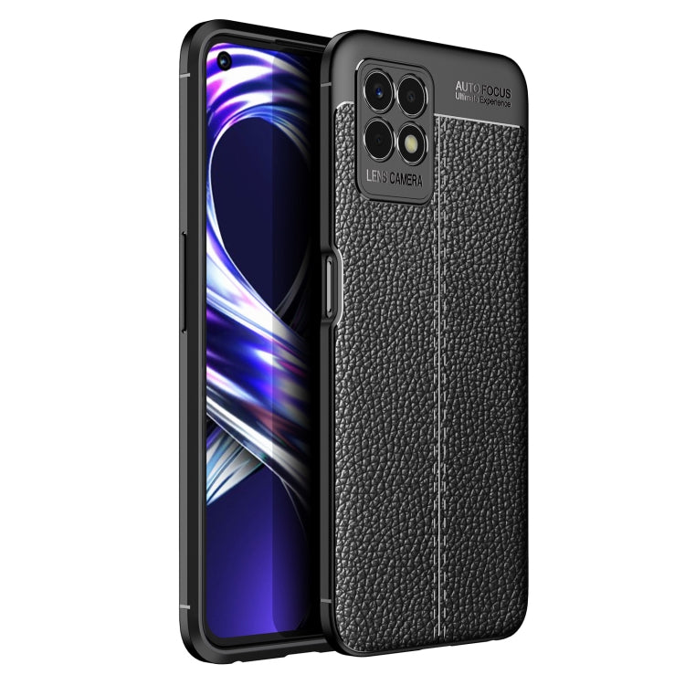 For OPPO Realme 8i Litchi Texture TPU Shockproof Case