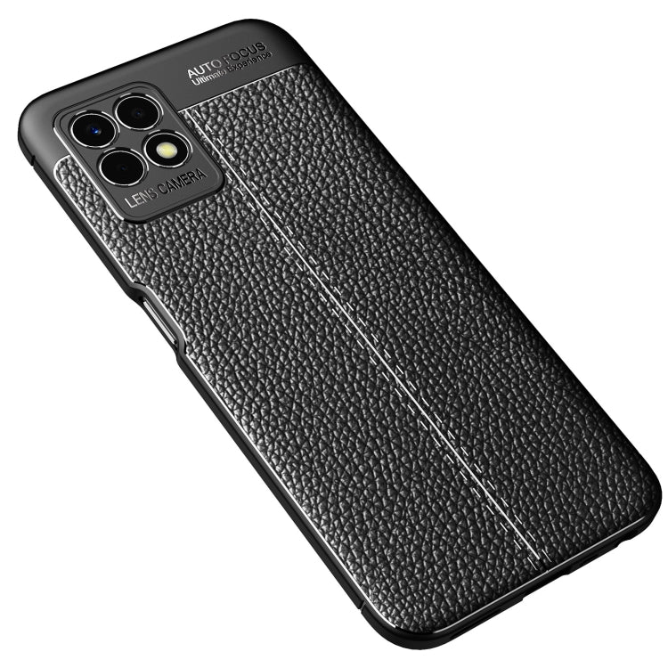 For OPPO Realme 8i Litchi Texture TPU Shockproof Case