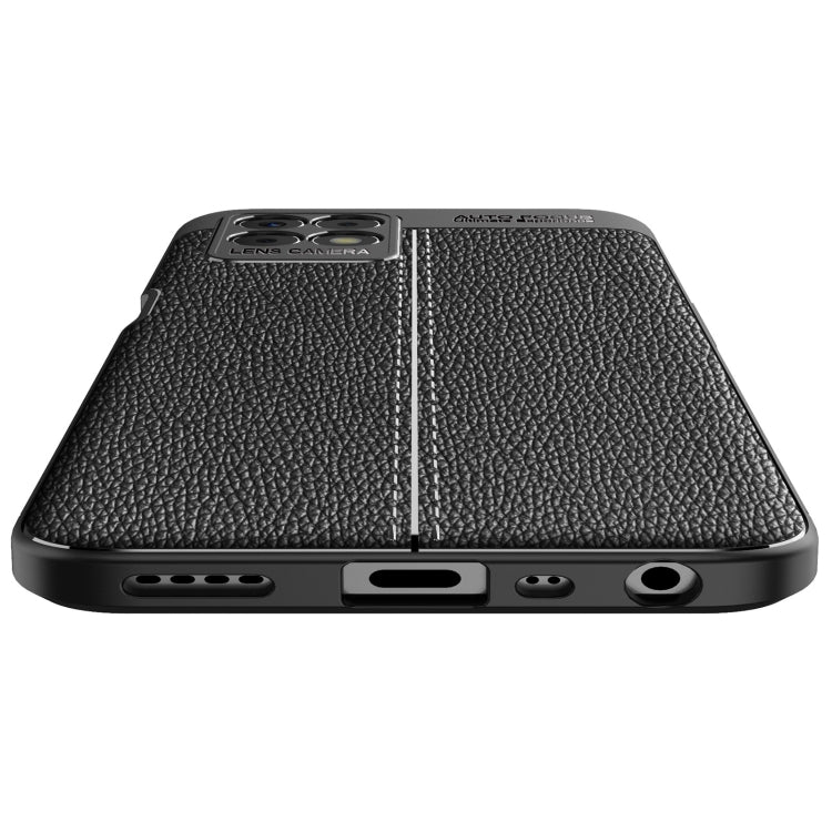 For OPPO Realme 8i Litchi Texture TPU Shockproof Case