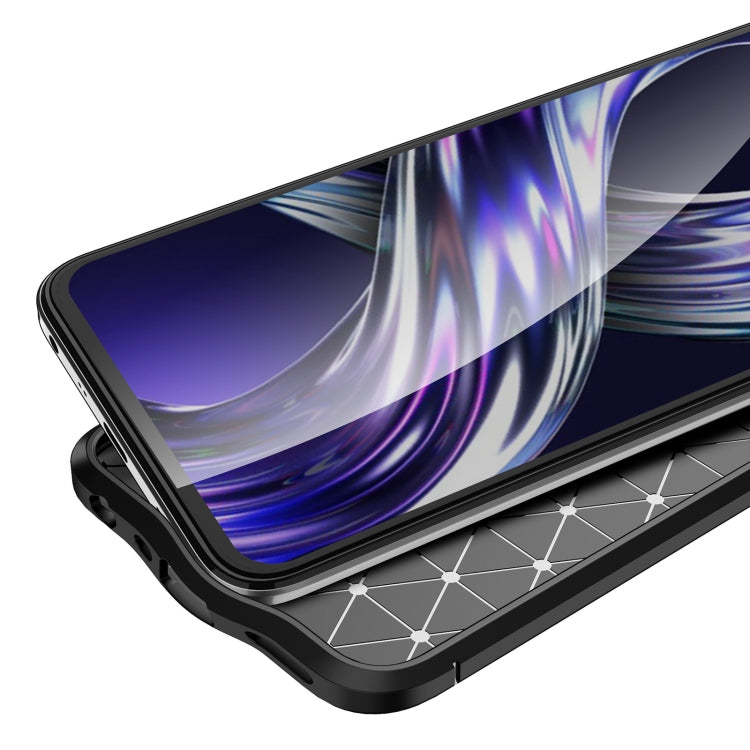 For OPPO Realme 8i Litchi Texture TPU Shockproof Case