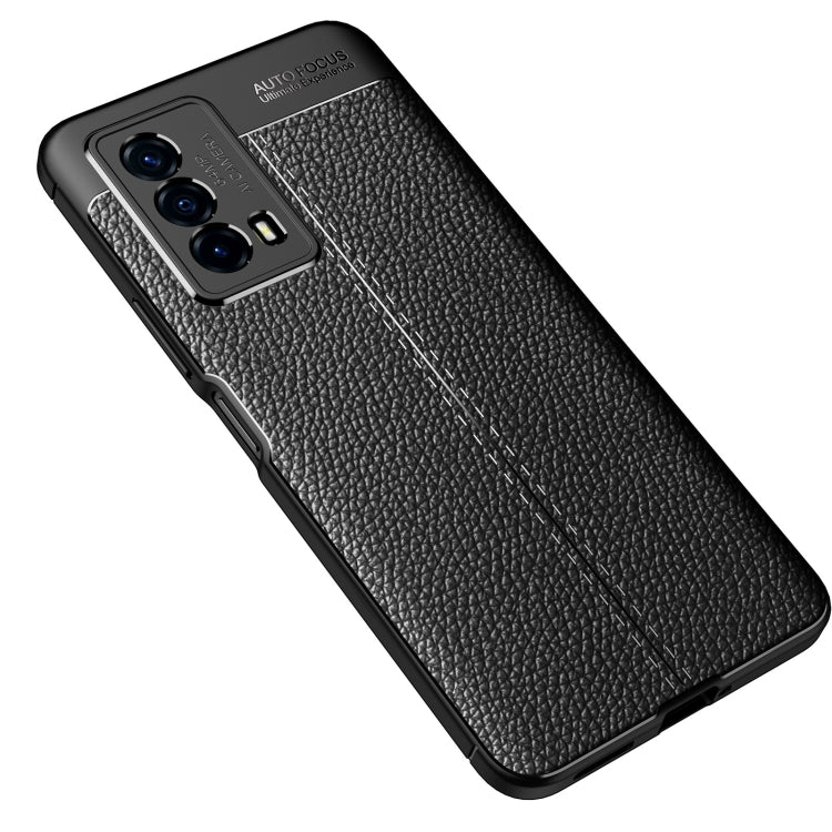 For vivo iQOO Z5 Litchi Texture TPU Shockproof Case