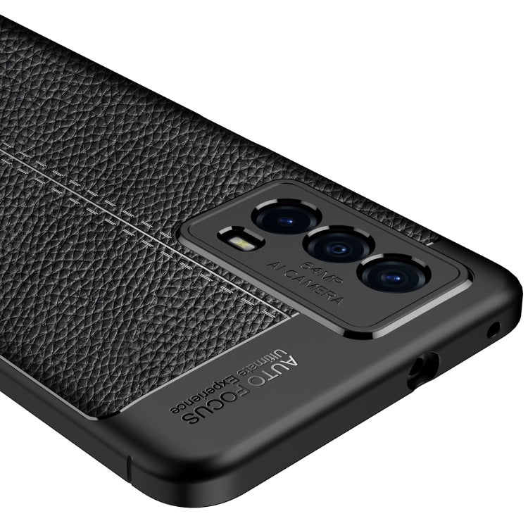 For vivo iQOO Z5 Litchi Texture TPU Shockproof Case