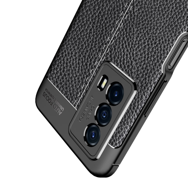For vivo iQOO Z5 Litchi Texture TPU Shockproof Case