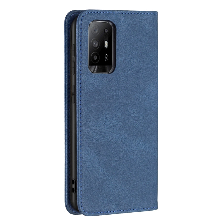 For OPPO A94 5G/F19 Pro Plus/Reno5 Z 5G Magnetic RFID Blocking Anti-Theft Leather Case with Holder & Card Slots & Wallet