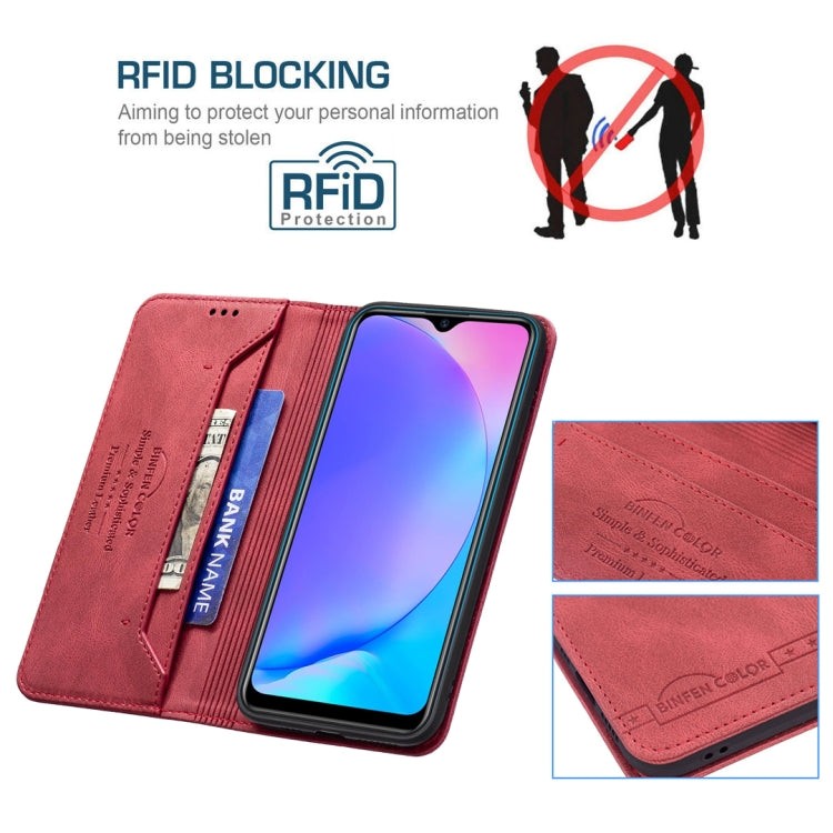 For vivo Y11 / Y15 / Y12 / Y17 Magnetic RFID Blocking Anti-Theft Leather Case with Holder & Card Slots & Wallet