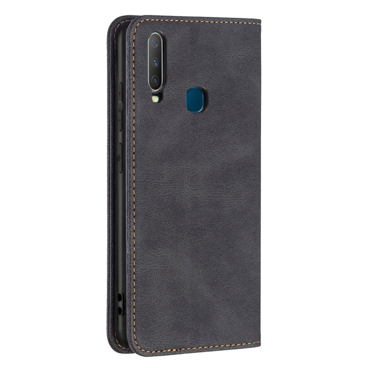 For vivo Y11 / Y15 / Y12 / Y17 Magnetic RFID Blocking Anti-Theft Leather Case with Holder & Card Slots & Wallet
