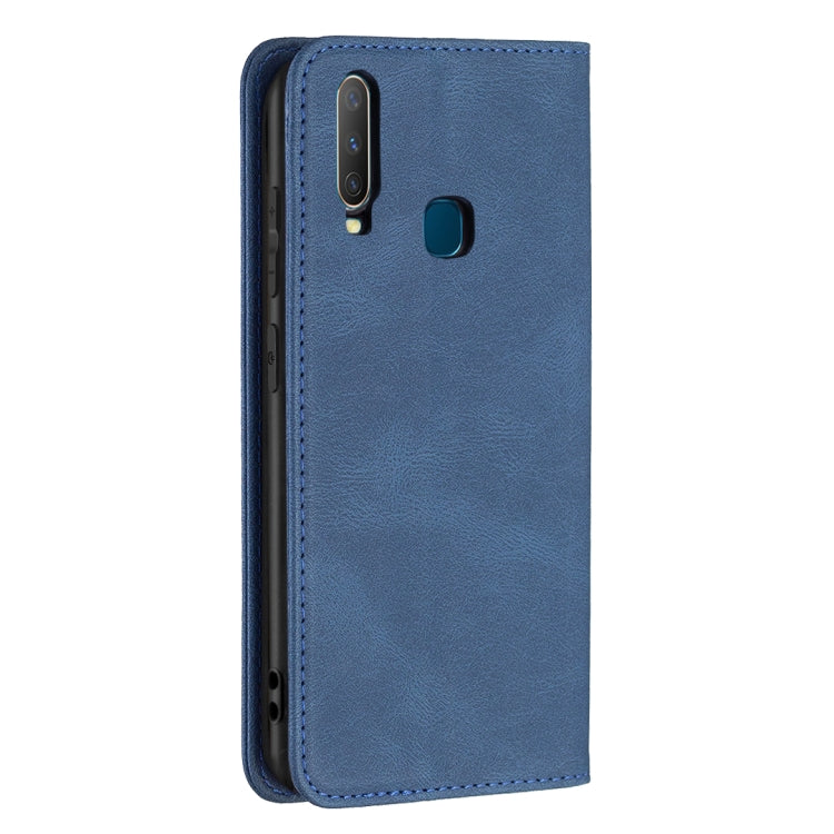 For vivo Y11 / Y15 / Y12 / Y17 Magnetic RFID Blocking Anti-Theft Leather Case with Holder & Card Slots & Wallet