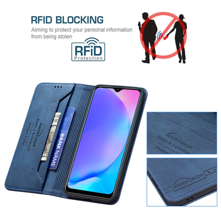 For vivo Y11 / Y15 / Y12 / Y17 Magnetic RFID Blocking Anti-Theft Leather Case with Holder & Card Slots & Wallet