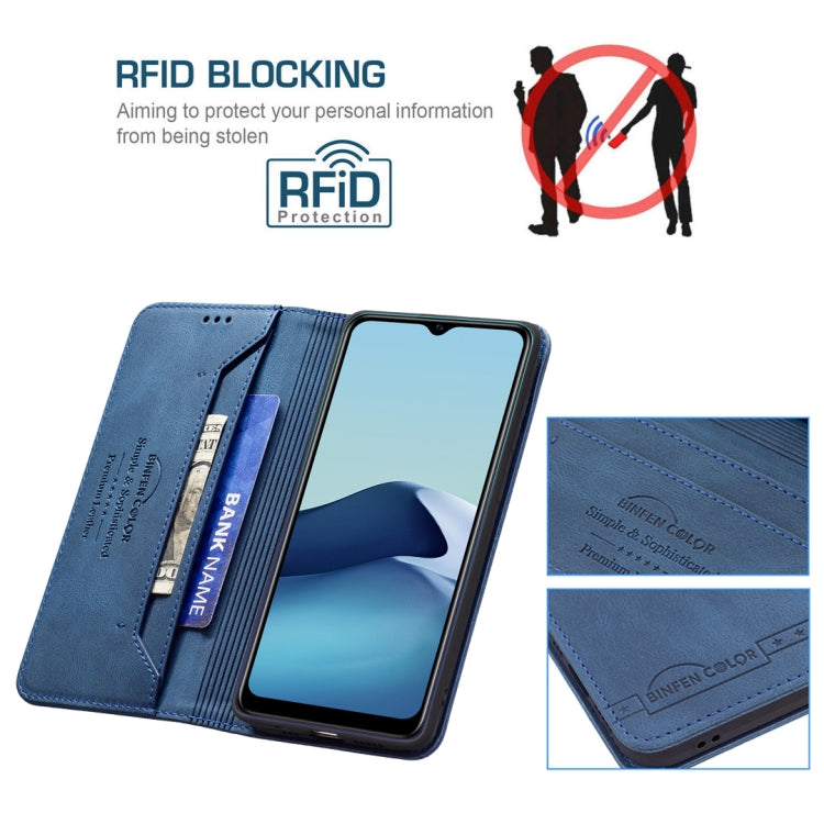 For vivo Y20 Magnetic RFID Blocking Anti-Theft Leather Case with Holder & Card Slots & Wallet