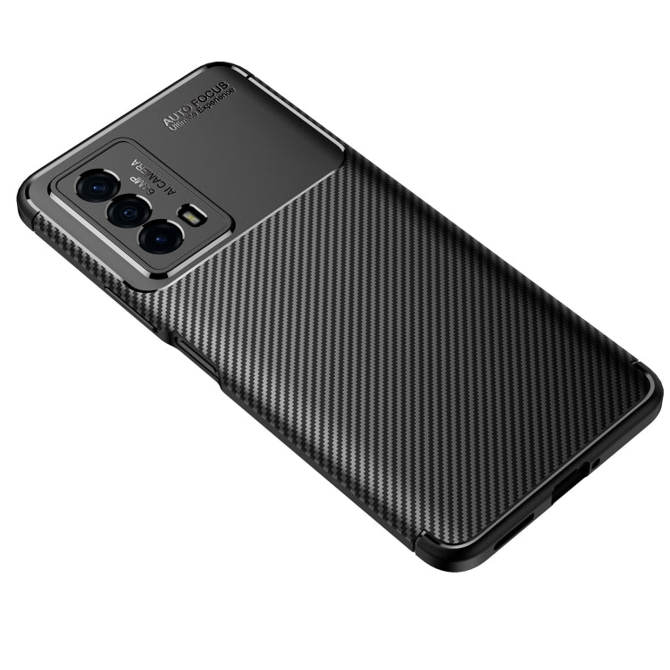 For vivo iQOO Z5 Carbon Fiber Texture Shockproof TPU Case
