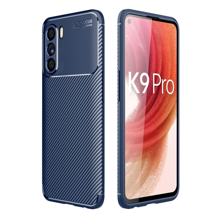 For OPPO K9 Pro Carbon Fiber Texture Shockproof TPU Case