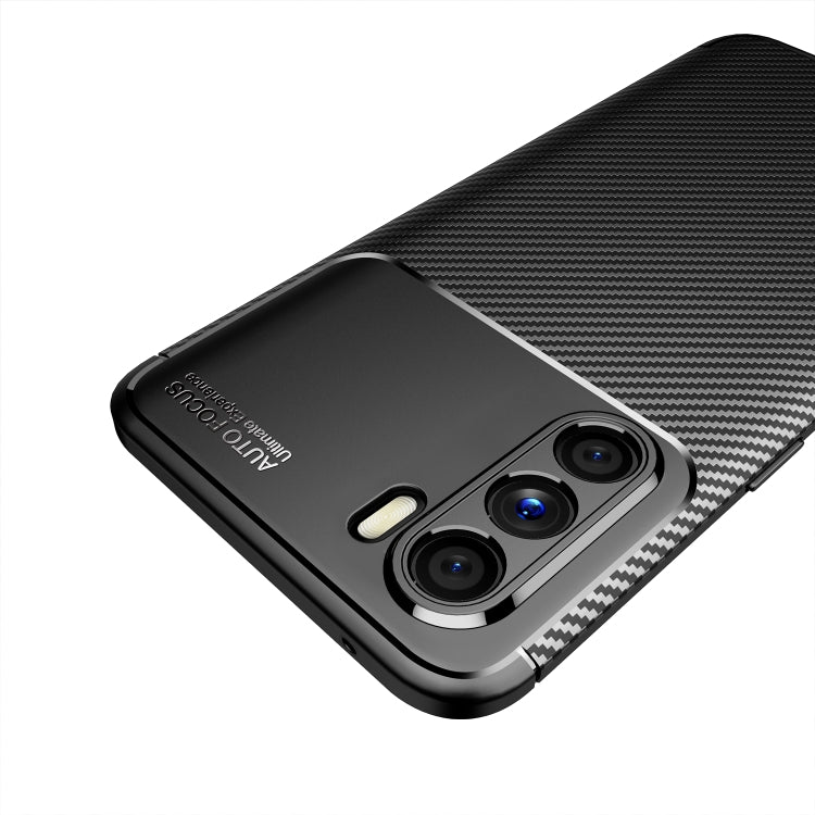 For OPPO K9 Pro Carbon Fiber Texture Shockproof TPU Case