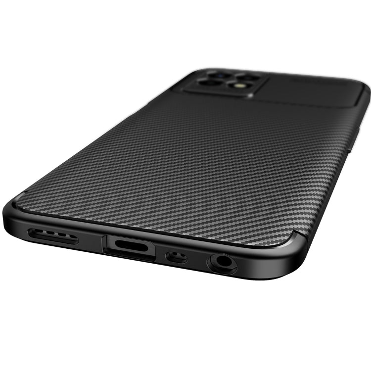 For OPPO Realme 8i Carbon Fiber Texture Shockproof TPU Case