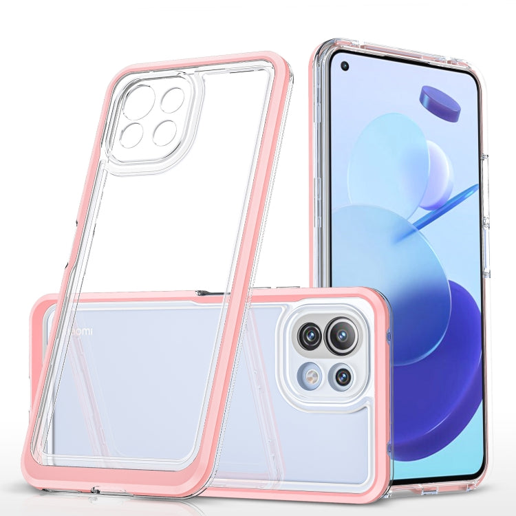 For Xiaomi Mi 11 Lite Bright Series Clear Acrylic + PC + TPU Shockproof Case