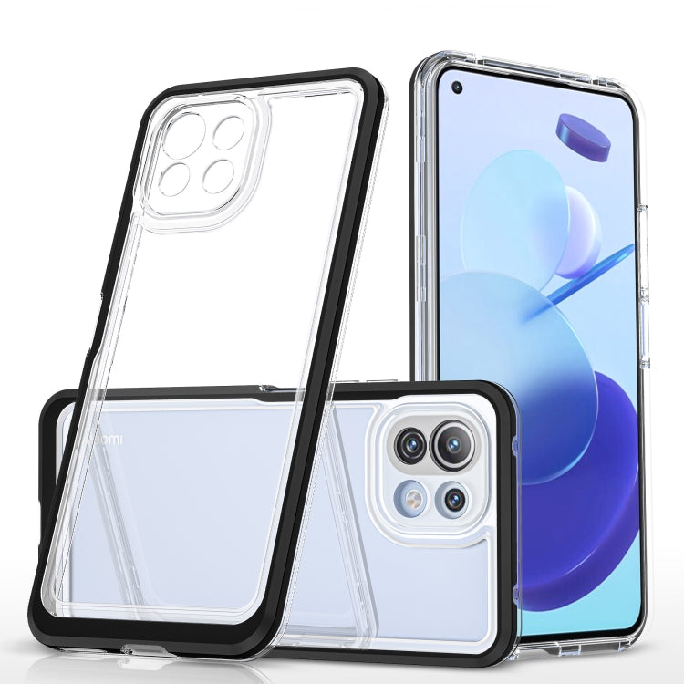 For Xiaomi Mi 11 Lite Bright Series Clear Acrylic + PC + TPU Shockproof Case