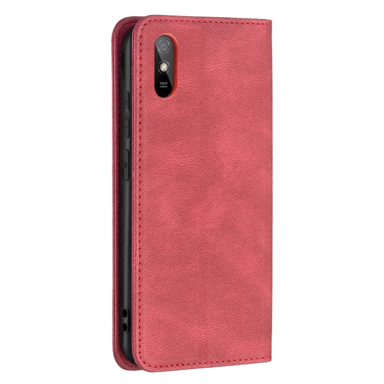 For Xiaomi Redmi 9A Magnetic RFID Blocking Anti-Theft Leather Case with Holder & Card Slots & Wallet
