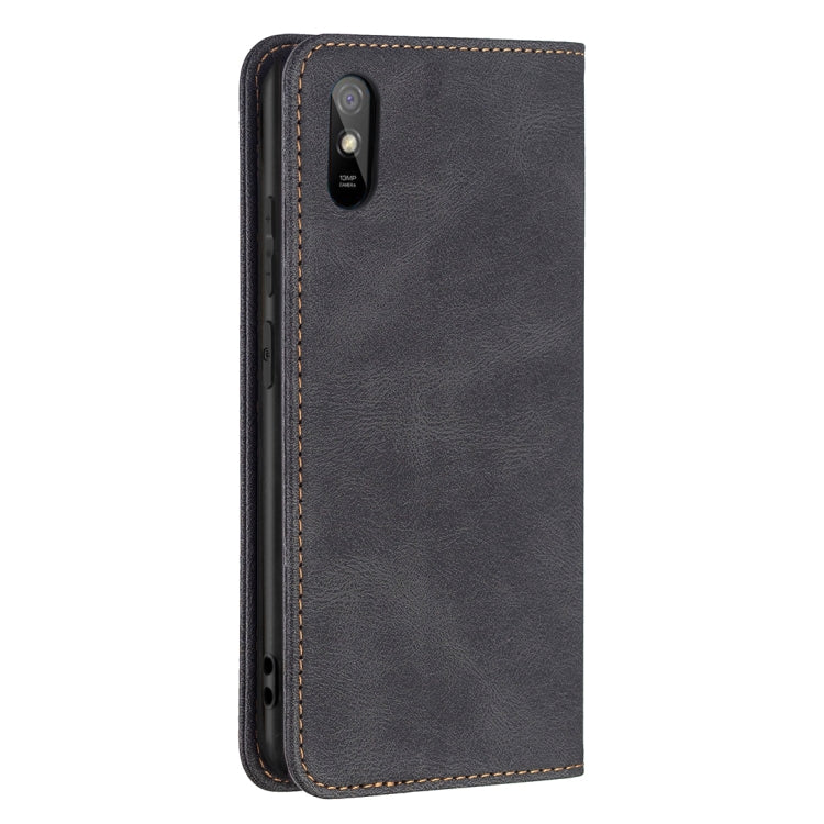 For Xiaomi Redmi 9A Magnetic RFID Blocking Anti-Theft Leather Case with Holder & Card Slots & Wallet