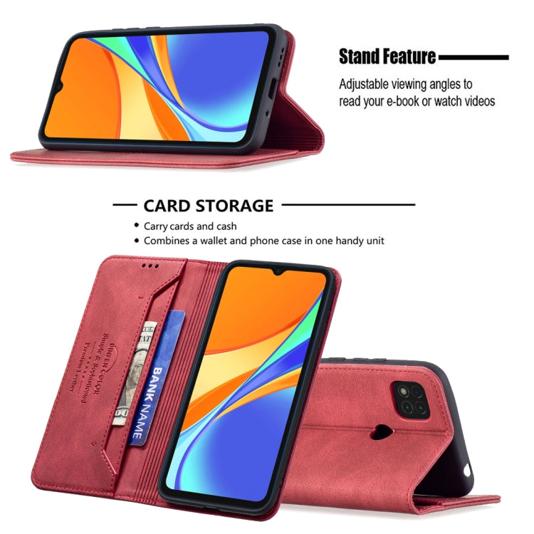 For Xiaomi Redmi 9C / Poco C31 Magnetic RFID Blocking Anti-Theft Leather Case with Holder & Card Slots & Wallet