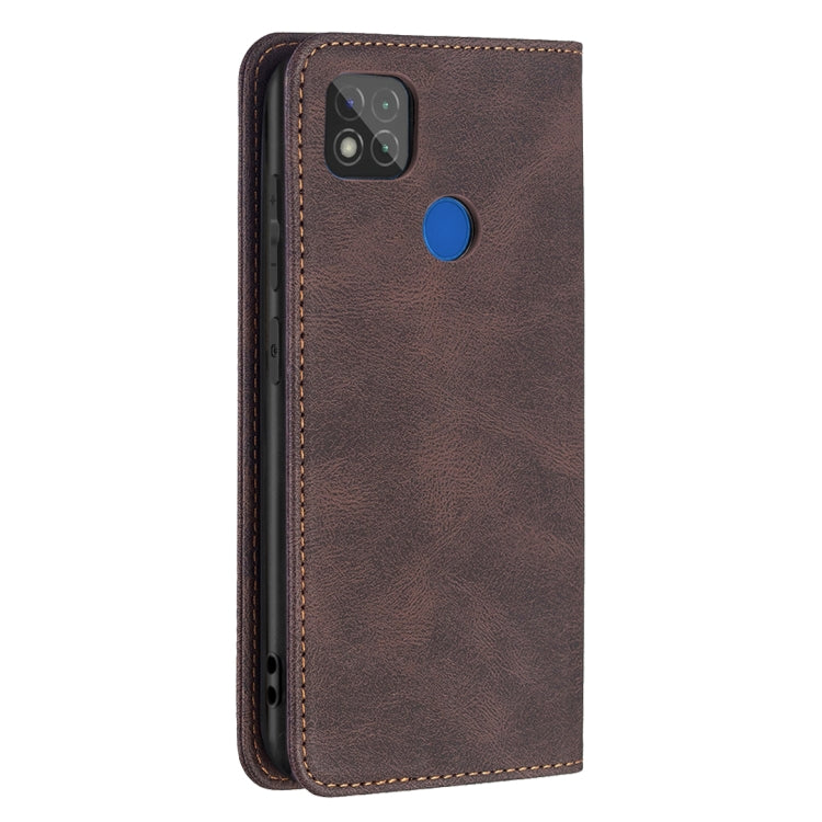 For Xiaomi Redmi 9C / Poco C31 Magnetic RFID Blocking Anti-Theft Leather Case with Holder & Card Slots & Wallet