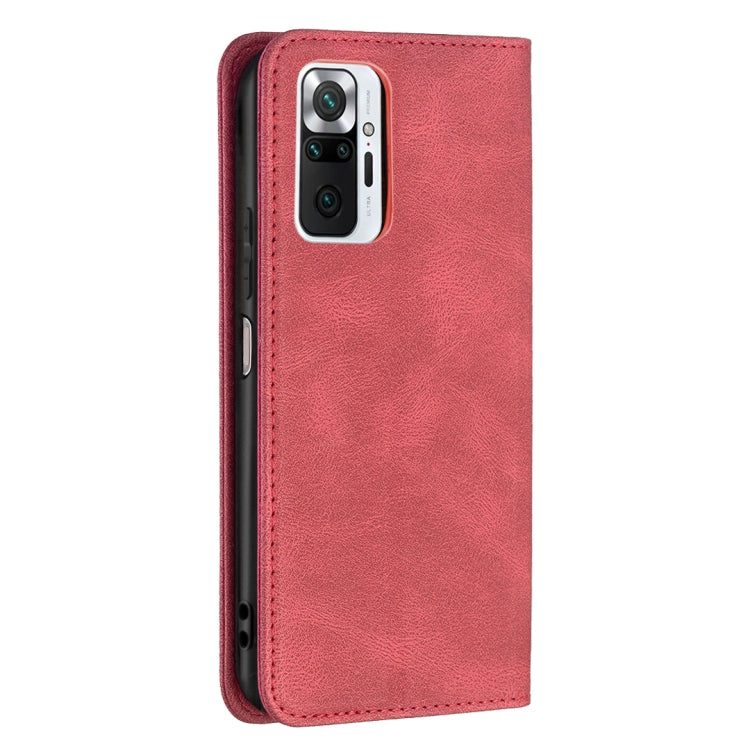 For Xiaomi Redmi Note 10 Pro / Note 10 Pro Max Magnetic RFID Blocking Anti-Theft Leather Case with Holder & Card Slots & Wallet