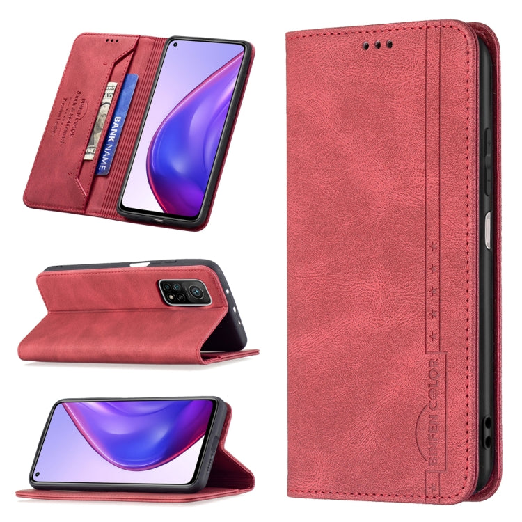 For Xiaomi Mi 10T 5G/10T Pro 5G/Redmi 30S Magnetic RFID Blocking Anti-Theft Leather Case with Holder & Card Slots & Wallet