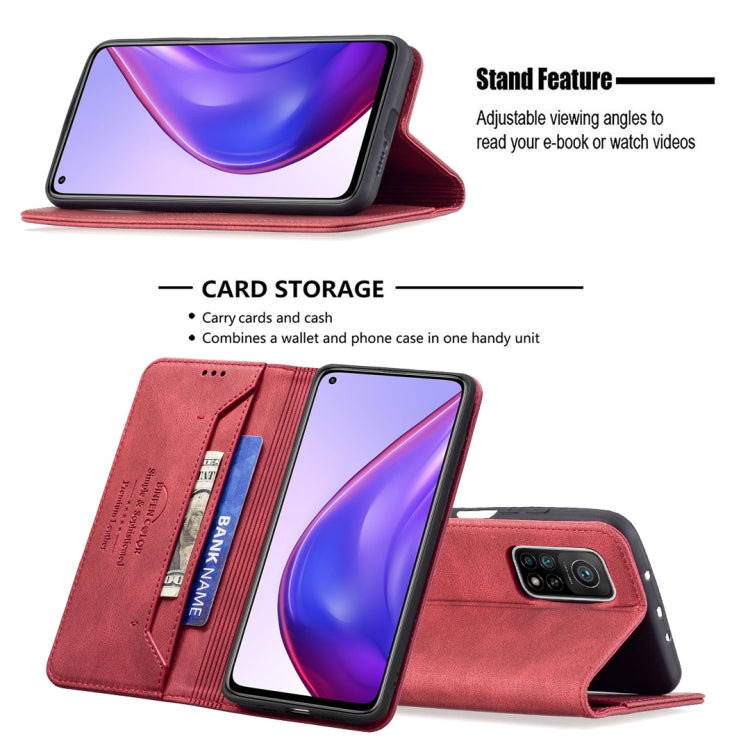 For Xiaomi Mi 10T 5G/10T Pro 5G/Redmi 30S Magnetic RFID Blocking Anti-Theft Leather Case with Holder & Card Slots & Wallet