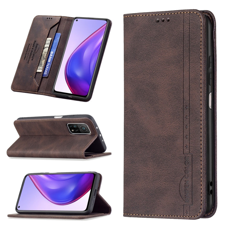 For Xiaomi Mi 10T 5G/10T Pro 5G/Redmi 30S Magnetic RFID Blocking Anti-Theft Leather Case with Holder & Card Slots & Wallet