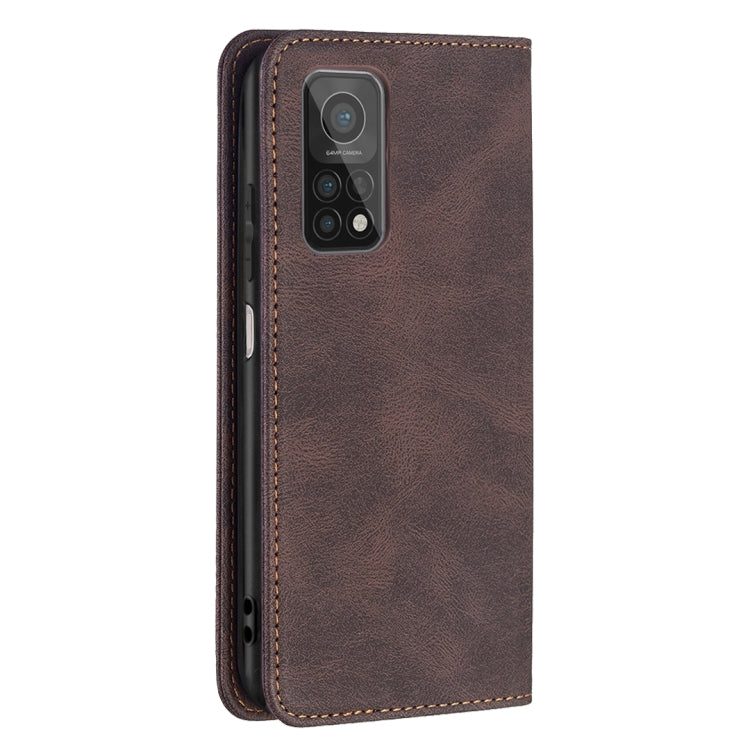 For Xiaomi Mi 10T 5G/10T Pro 5G/Redmi 30S Magnetic RFID Blocking Anti-Theft Leather Case with Holder & Card Slots & Wallet
