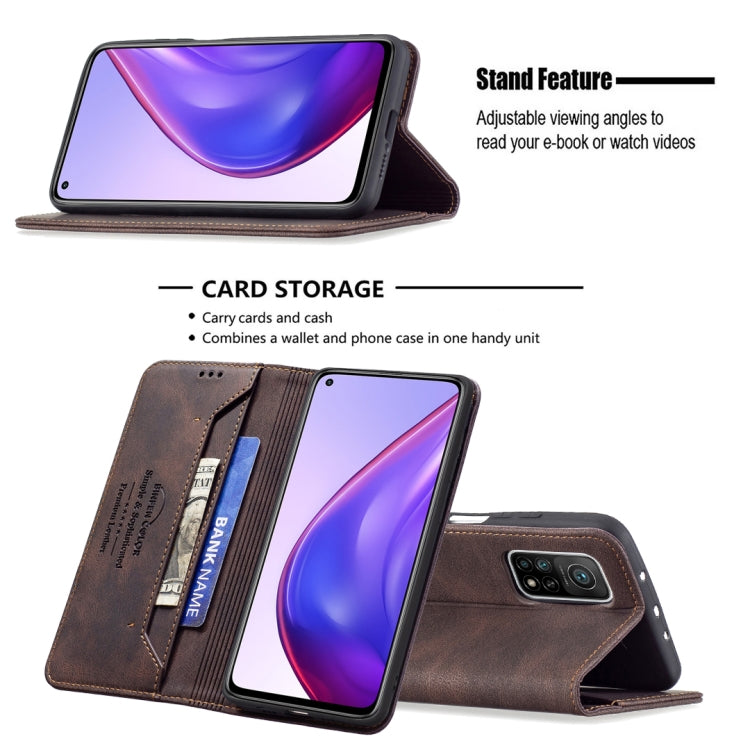 For Xiaomi Mi 10T 5G/10T Pro 5G/Redmi 30S Magnetic RFID Blocking Anti-Theft Leather Case with Holder & Card Slots & Wallet
