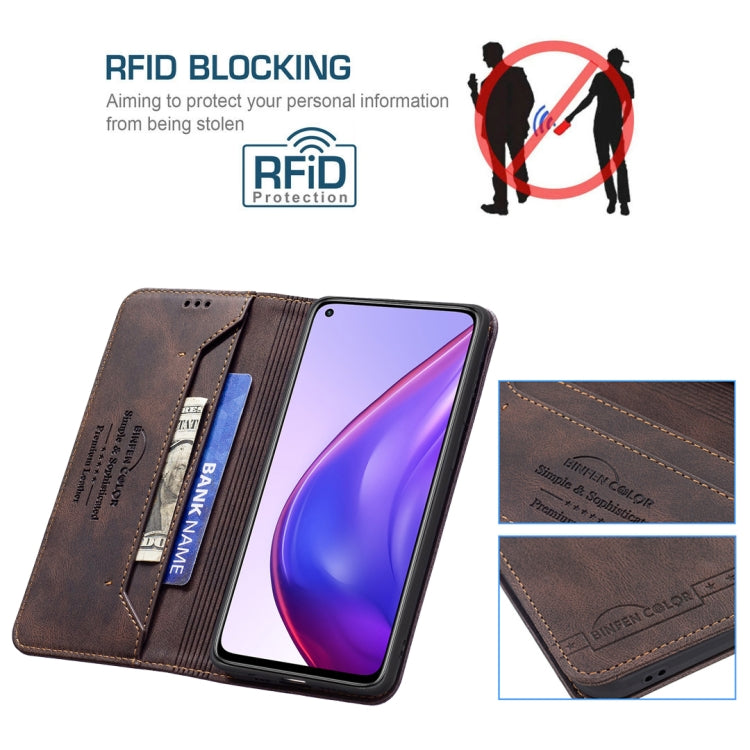 For Xiaomi Mi 10T 5G/10T Pro 5G/Redmi 30S Magnetic RFID Blocking Anti-Theft Leather Case with Holder & Card Slots & Wallet