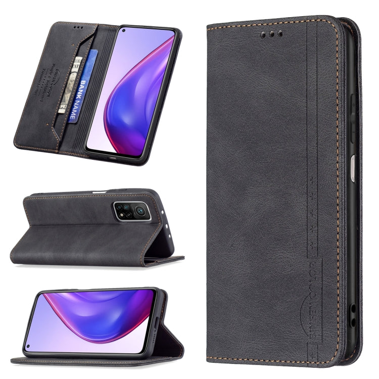 For Xiaomi Mi 10T 5G/10T Pro 5G/Redmi 30S Magnetic RFID Blocking Anti-Theft Leather Case with Holder & Card Slots & Wallet
