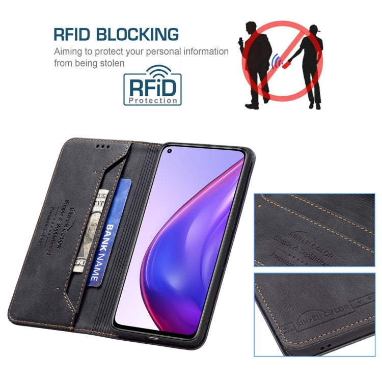 For Xiaomi Mi 10T 5G/10T Pro 5G/Redmi 30S Magnetic RFID Blocking Anti-Theft Leather Case with Holder & Card Slots & Wallet