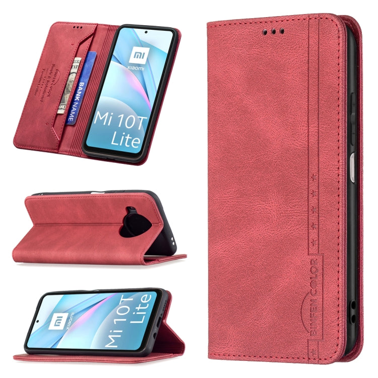 For Xiaomi Mi 10T Lite 5G Magnetic RFID Blocking Anti-Theft Leather Case with Holder & Card Slots & Wallet