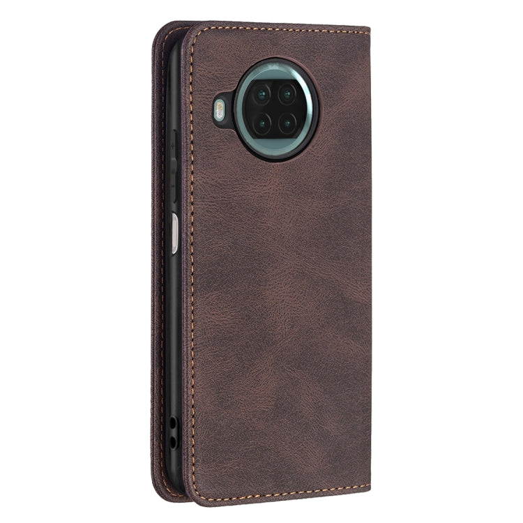 For Xiaomi Mi 10T Lite 5G Magnetic RFID Blocking Anti-Theft Leather Case with Holder & Card Slots & Wallet