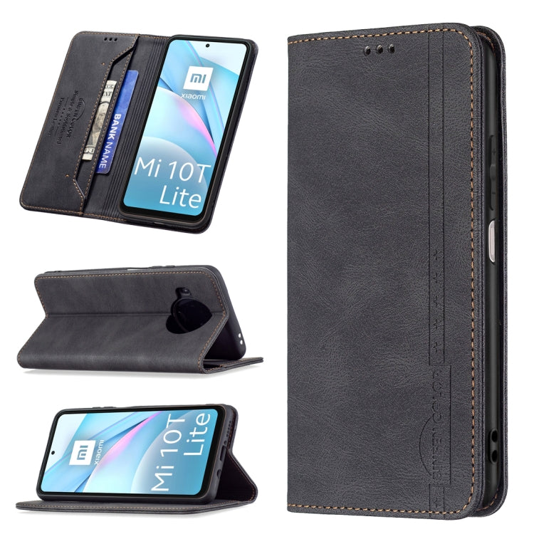 For Xiaomi Mi 10T Lite 5G Magnetic RFID Blocking Anti-Theft Leather Case with Holder & Card Slots & Wallet