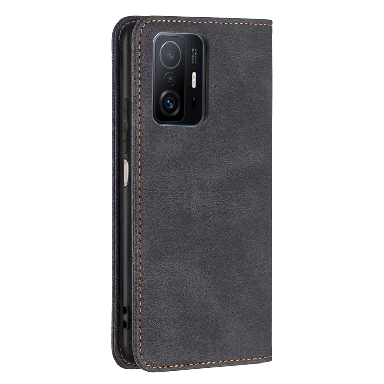 For Xiaomi 11T / 11T Pro Magnetic RFID Blocking Anti-Theft Leather Case with Holder & Card Slots & Wallet