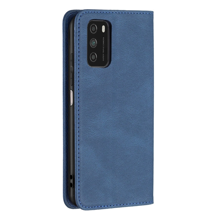For Xiaomi Poco M3/Redmi Note 9 4G CN Version Magnetic RFID Blocking Anti-Theft Leather Case with Holder & Card Slots & Wallet