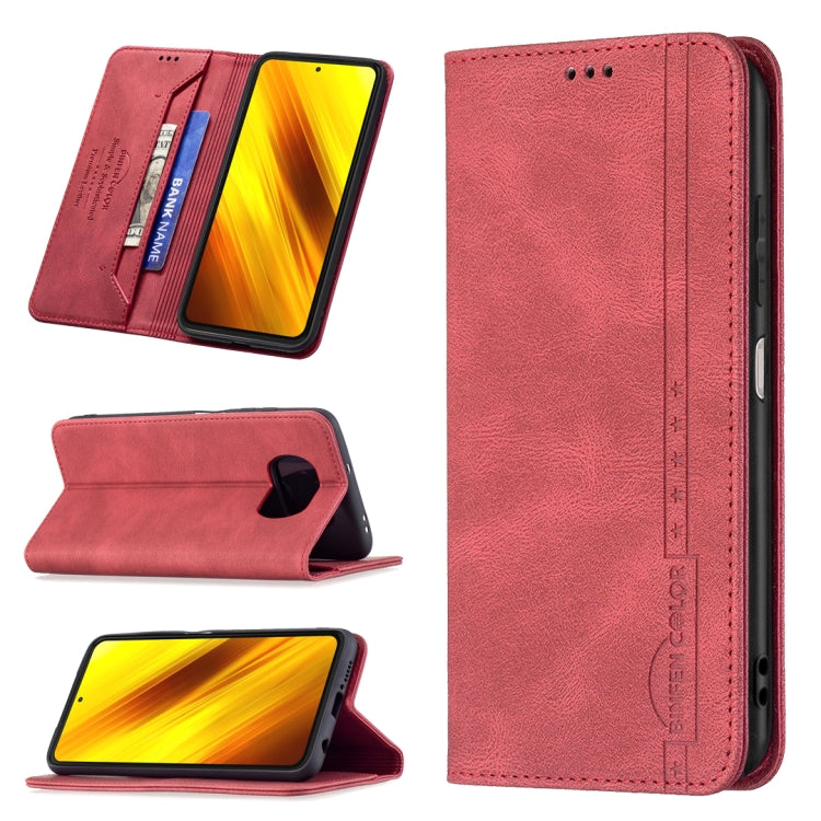 For Xiaomi Poco X3 / X3 NFC Magnetic RFID Blocking Anti-Theft Leather Case with Holder & Card Slots & Wallet