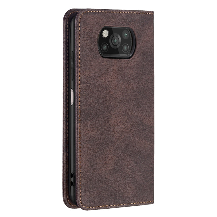 For Xiaomi Poco X3 / X3 NFC Magnetic RFID Blocking Anti-Theft Leather Case with Holder & Card Slots & Wallet