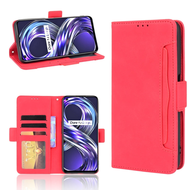 For OPPO Realme 8i Skin Feel Calf Pattern Horizontal Flip Leather Case with Holder & Card Slots & Photo Frame