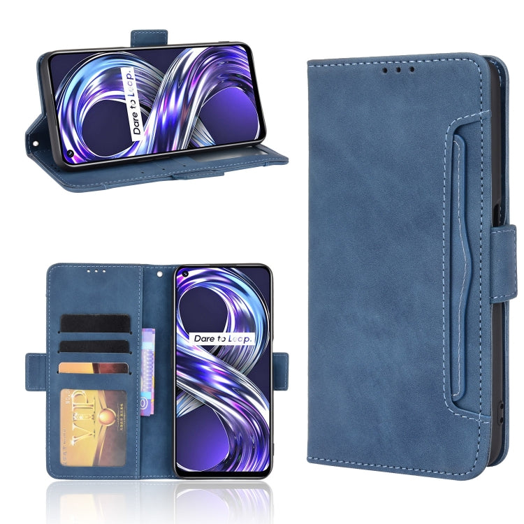 For OPPO Realme 8i Skin Feel Calf Pattern Horizontal Flip Leather Case with Holder & Card Slots & Photo Frame