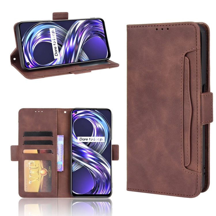 For OPPO Realme 8i Skin Feel Calf Pattern Horizontal Flip Leather Case with Holder & Card Slots & Photo Frame